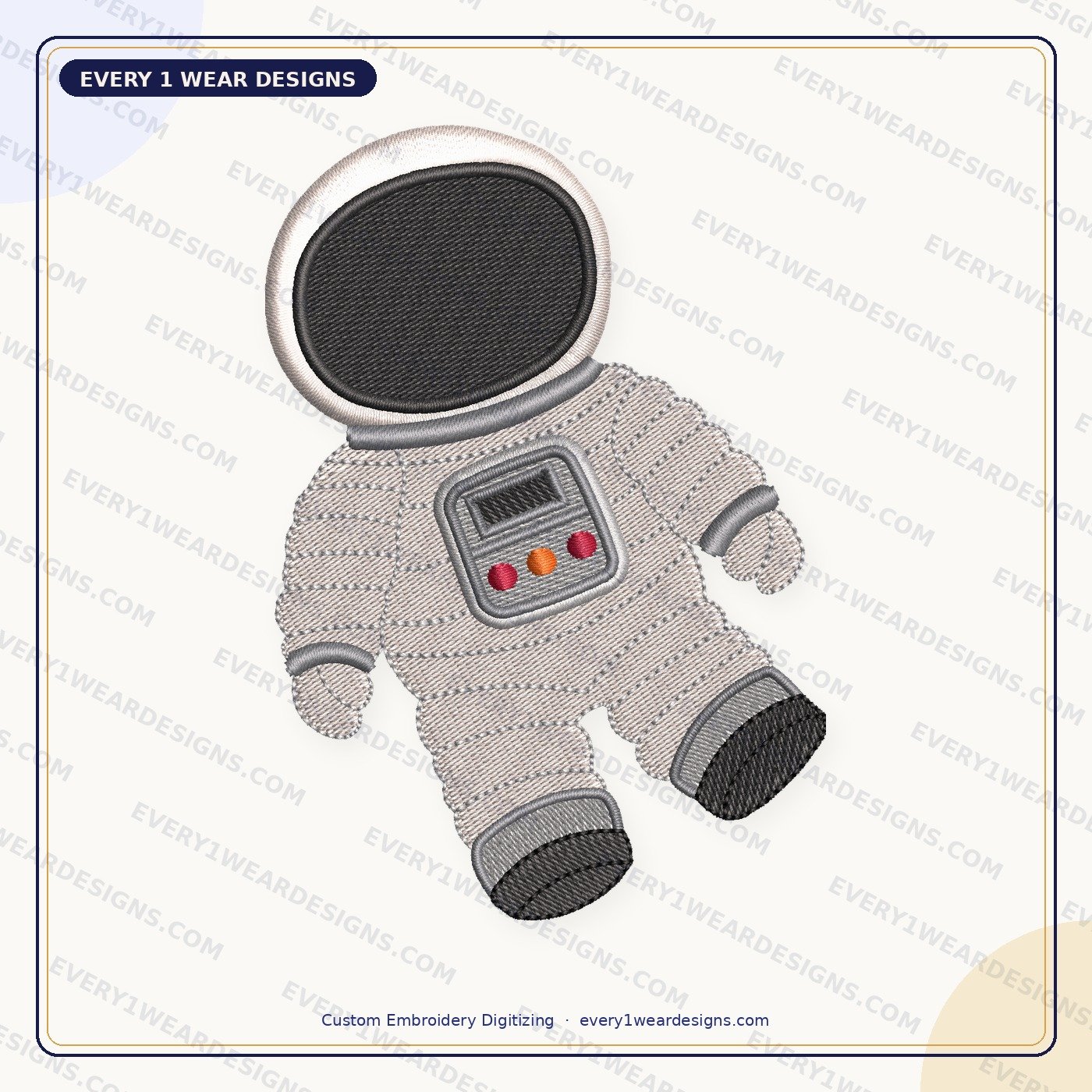 Embroidery digitizing sample